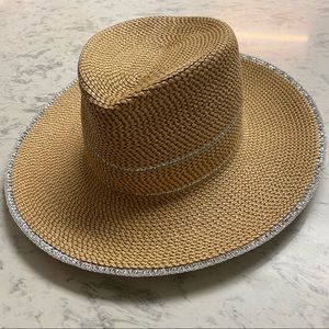 Eric Javits Georgia Fedora Peanut/Silver 125 FIRM